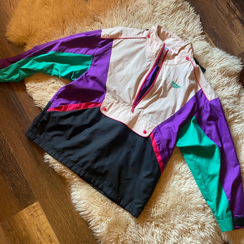 Retro Reebok Classic Colorful Women's pullover Jacket